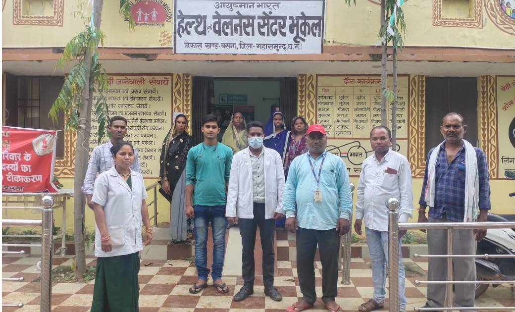 ग्राम पंचायत भूकेल हुआ  शत प्रतिशत टीकाकृत - CG Sandesh