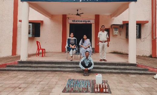 बागबाहरा : 25 लीटर देशी प्लेन, अंग्रेजी, महुआ शराब के साथ एक गिरफ्तार 