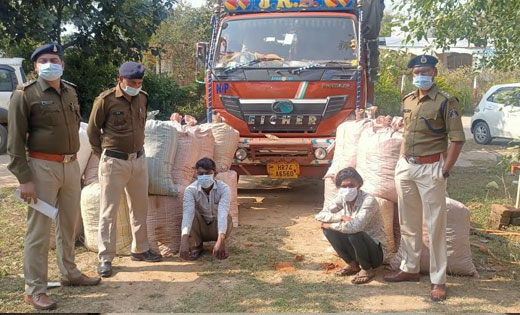 7 क्विंटल मादक पदार्थ गांजा कीमती 1 करोड़ 40 लाख रुपयें की तस... - CG Sandesh