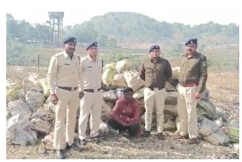  पुलिस की कार्रवाई कोयला चोरों के खिलाफ, करीब 3-4 टन चोरी का... - CG Sandesh