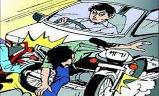 महासमुन्द : तेज रफ्तार कार ने स्कूटी को मारी ठोकर, एक की मौत, एक घायल. 