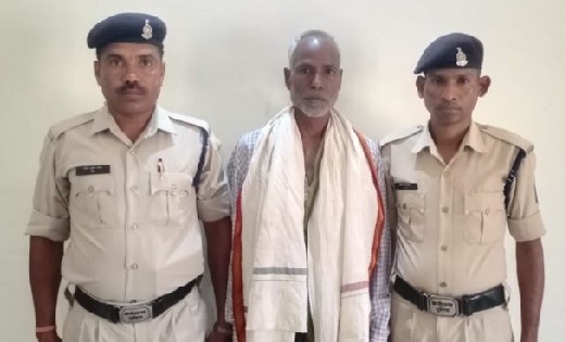 साढ़े 3 किलो गांजा के साथ बुजुर्ग गिरफ्तार