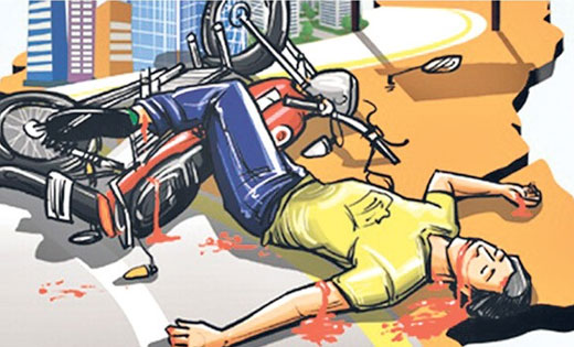 पिथौरा : मोटर सायकल से गिरकर खम्भे से टकराने से बाइक सवार की मौत.