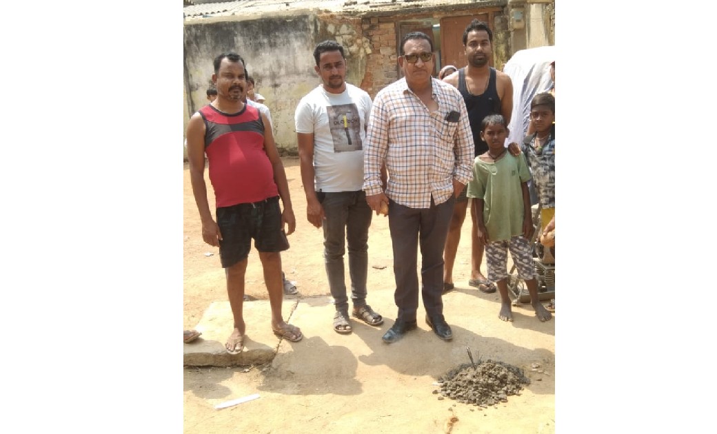 बसना: 13.73  लाख रु. की सीसी रोड और नाली निर्माण कार्य  का भ... - CG Sandesh