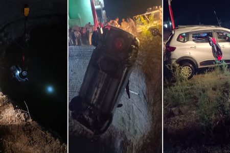 रात के अंधेरे मे कुंए में गिरी कार, पिता समेत दो बेटियों की ... - CG Sandesh