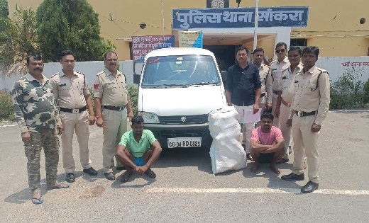 सांकरा : अवैध मादक पदार्थ गांजा की तस्करी करते 2 गिरफ्तार - CG Sandesh