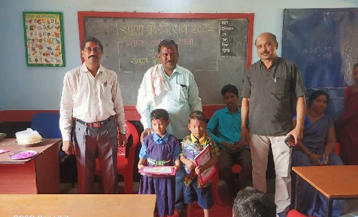 सरायपाली : दर्राभाठा में मनाया गया शाला प्रवेशोत्सव - CG Sandesh