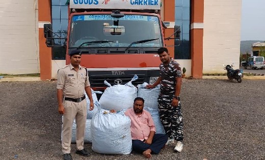 सिंघोड़ा : 1 करोड़ 22 लाख के गांजा के साथ एक अंतर्राज्यीय तस्क... - CG Sandesh