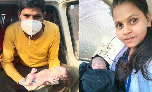 एंबुलेंस कर्मियों की सूझबूझ ने प्रसूता और नवजातों को दिया नय... - CG Sandesh