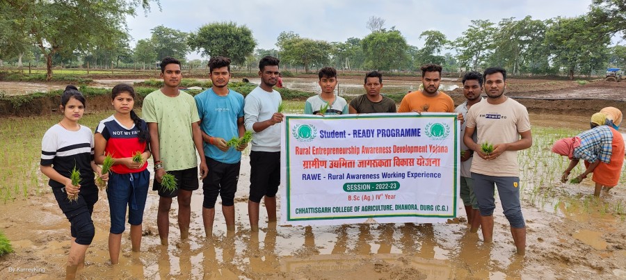 धनोरा कृषि महाविद्यालय के छात्रों ने आदर्श ग्राम कोकड़ी में ... - CG Sandesh