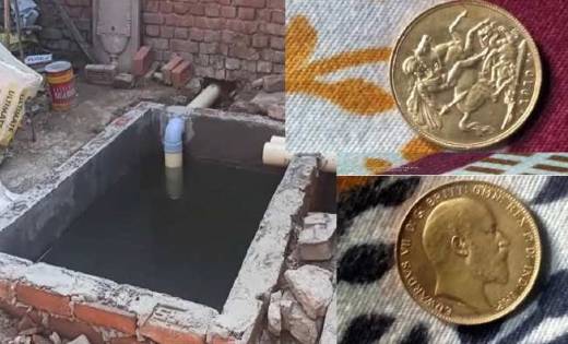 शौचालय के लिए खोदा जा रहा था गड्ढा, लोटे में मिले सोने के सि... - CG Sandesh