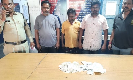 सरायपाली : नर्सरी के पास जुआ खेलते रंगे हाथ 03 आरोपी गिरफ्तार 