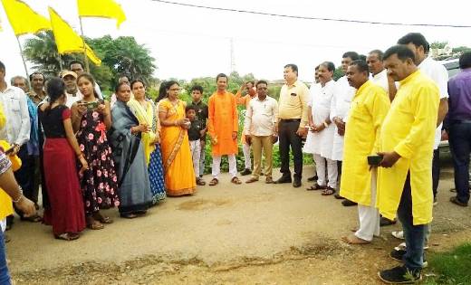 सर्व यादव समाज सरायपाली ने छात्रावास निर्माण हेतु पवित्र भूम... - CG Sandesh