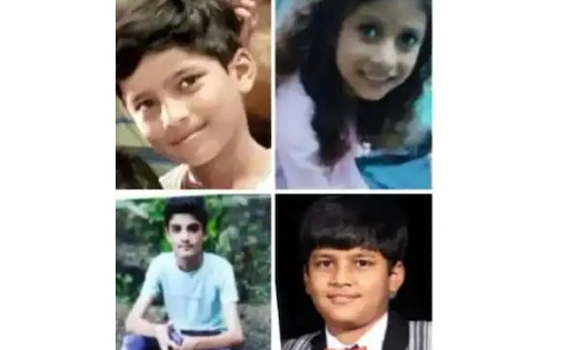 ट्रक की चपेट में आयी स्कूल वैन, 4 मासूमों की मौत, कई घायल - CG Sandesh
