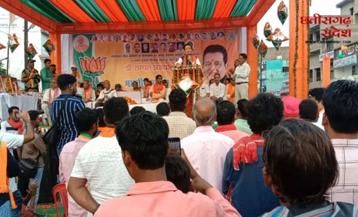 बसना : बीजेपी में घर वापसी के बाद डॉ. संपत अग्रवाल का नगर मे... - CG Sandesh
