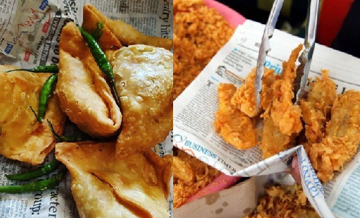 अखबारी पेपर पर खाद्य पदार्थों का उपयोग करने पर होगी कार्यवाह... - CG Sandesh