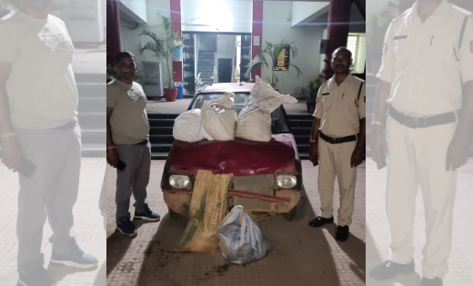बसना : अवैध शराब परिवहन करती कार पेड़ से टकराई, 150 लीटर शराब... - CG Sandesh