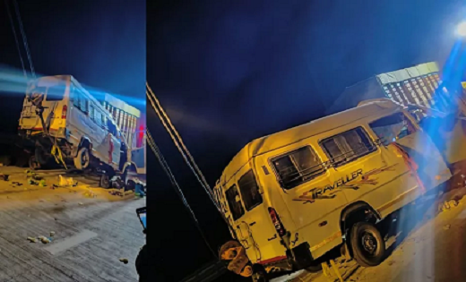 Big Accident : एक्सप्रेस-वे पर कंटेनर से टकराई यात्रियों से ... - CG Sandesh