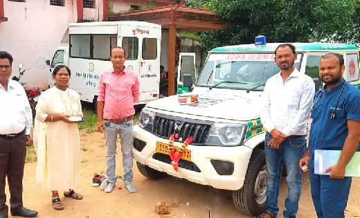 सरायपाली को नए 102 महतारी एक्सप्रेस सेवा की सौगात  - CG Sandesh