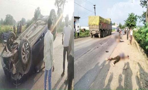 कार की चपेट में आए बाइक सवार युवक की मौत...दूसरा गंभीर रूप स... - CG Sandesh