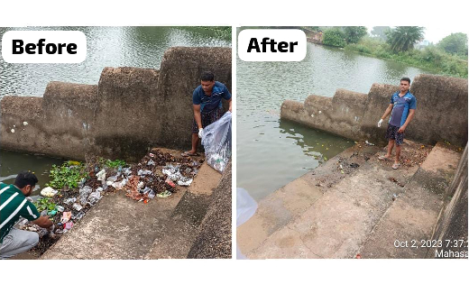 गाँधी जी की 154वीं जयंती के अवसर पर महासमुंद के 18 तालाबों म... - CG Sandesh