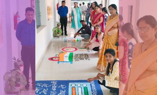 महासमुंद : स्वामी आत्मानंद शासकीय अंग्रेजी माध्यम आदर्श महाविद्यालय में स्वीप कार्यक्रम के तहत विविध कार्यक्रमों का आयोजन