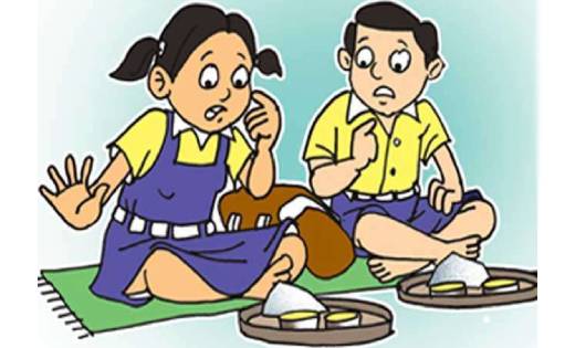 CG : मध्यान्ह भोजन खाने के बाद बच्चों के बिगड़ी तबियत - CG Sandesh