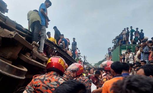 बांग्लादेश में ट्रेन दुर्घटना में 15 लोगों की मौत, कई घायल - CG Sandesh