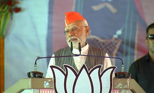 प्रधानमंत्री नरेंद्र मोदी दुर्ग में जनसभा को कर रहे हैं संबो... - CG Sandesh