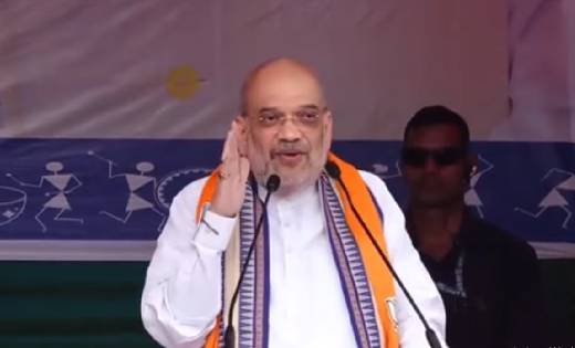 छत्तीसगढ़ : गृह मंत्री अमित शाह जनसभा को कर रहे संबोधित