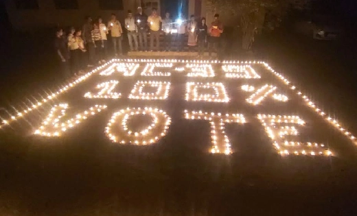 सरायपाली : 1001 दीया जलाकर शत प्रतिशत मतदान हेतु चलाया गया ज... - CG Sandesh