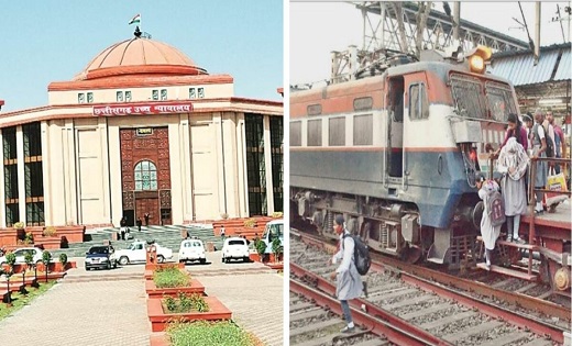 स्कूली बच्चों की पटरी पार करते तस्वीर को हाईकोर्ट ने लिया सं... - CG Sandesh