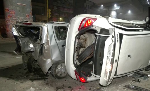 ASI ने नशे में 6 कारों को मारी टक्कर, कई बुरी तरह घायल - CG Sandesh