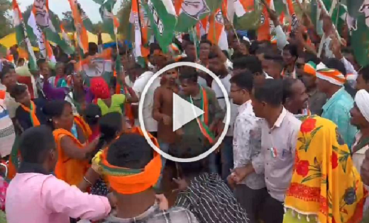 चुनाव प्रचार के दौरान आपस में टकराए BJP और Congress, चलने लग... - CG Sandesh