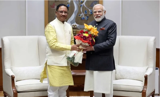 मुख्यमंत्री विष्णुदेव साय ने PM मोदी से की मुलाकात..