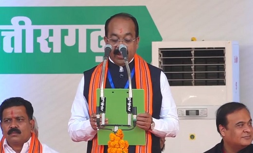 CG : डिप्टी सीएम पद की अरुण साव ने ली शपथ