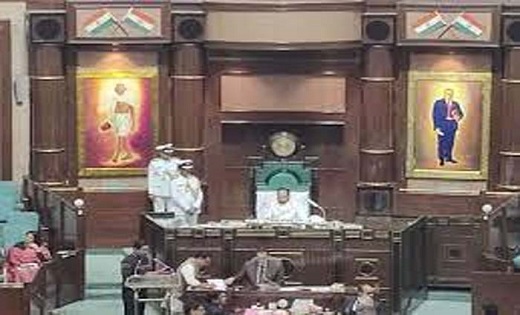 सदन से हटाई गई नेहरू की तस्वीर, आसंदी के पीछे नजर आए अंबेडकर - CG Sandesh