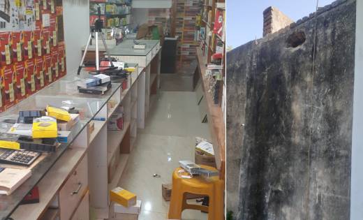 बसना : मोबाइल दुकान में रस्सी के माध्यम से उतरकर की चोरी - CG Sandesh