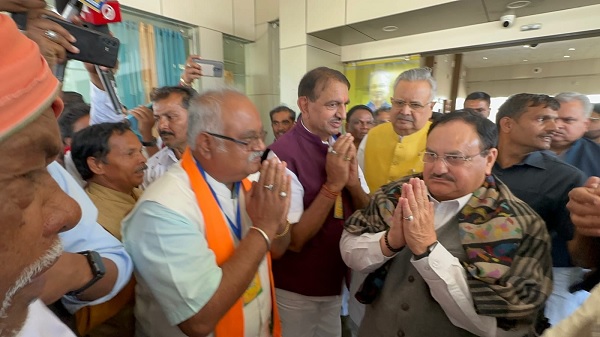BJP राष्ट्रीय अध्यक्ष जेपी नड्डा पहुंचे बस्तर...नारायणपुर जि... - CG Sandesh