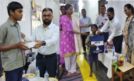 बागबाहरा : दृष्टिबाधित विद्यार्थियों से मिले कलेक्टर, छात्रो... - CG Sandesh