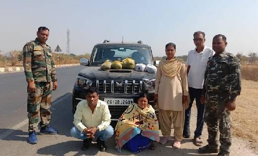 सिंघोड़ा : अवैध गांजा की तस्करी करते पति-पत्नी गिरफ्तार. - CG Sandesh