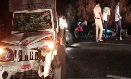 पिकअप वाहन ने 8 लोगों को कुचला, 2 बच्चों सहित 5 लोगों की मौत - CG Sandesh
