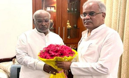CM बघेल ने कांग्रेस अध्यक्ष मल्लिकार्जुन खड़गे से की मुलाकात,... - CG Sandesh