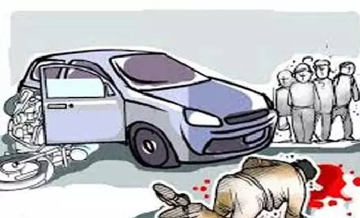 सांकरा : विपरीत दिशा से आ रही कार की चपेट में आया बाइक सवार - CG Sandesh