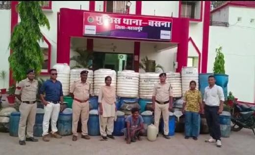 बसना : अवैध शराब बनाते एक आरोपी गिरफ्तार - CG Sandesh