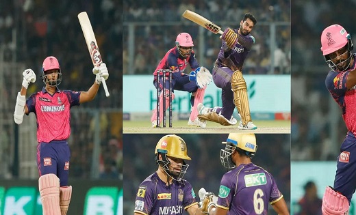 KKR vs RR : राजस्थान ने कोलकाता को 9 विकेट से रौंदा...यशस्वी... - CG Sandesh