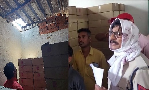 शराब दुकान में आधी रात चोरों का धावा, टिन शेड काटकर 34 पेटी ... - CG Sandesh