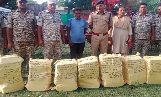 21 लाख का गांजा बरामद, एक आरोपी गिरफ्तार... - CG Sandesh