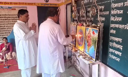बसना : सरस्वती शिशु मंदिर में मनाया गया प्रवेशोत्सव - CG Sandesh