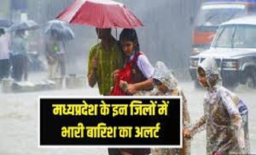 मौसम विभाग : MP के इन जिलों में भारी बारिश का अलर्ट - CG Sandesh